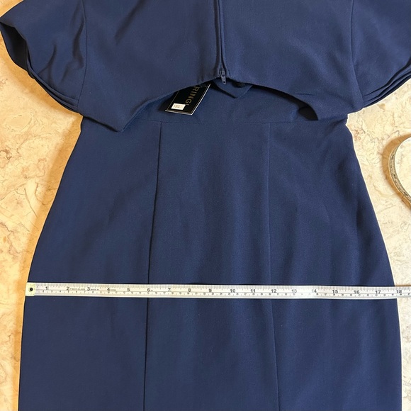 NWT Stop Staring 30s Style Navy Pin Up Dress Size Medium - Picture 10 of 15